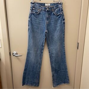Free People We The Free high rise bootcut blue jeans size 28 denim